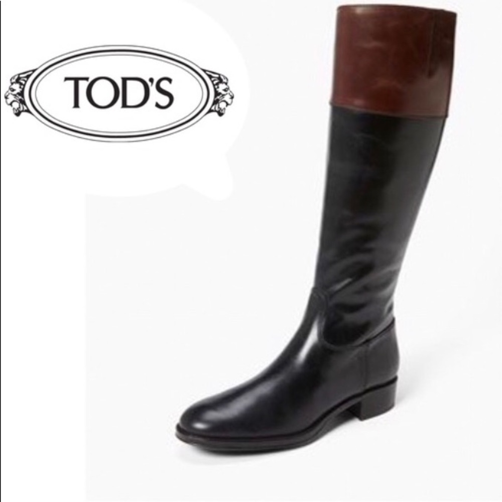 Tod’s Two Tone Riding boots size 10